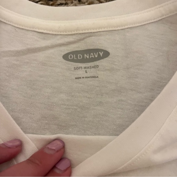 Old Navy "Just Married" Blue Car Tee Size Large - Picture 3 of 4